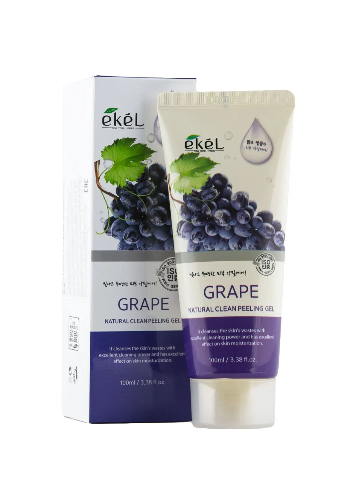 Peeling скатка facial extract улиточного муцина Ekel peeling gel 100 ml black snail |