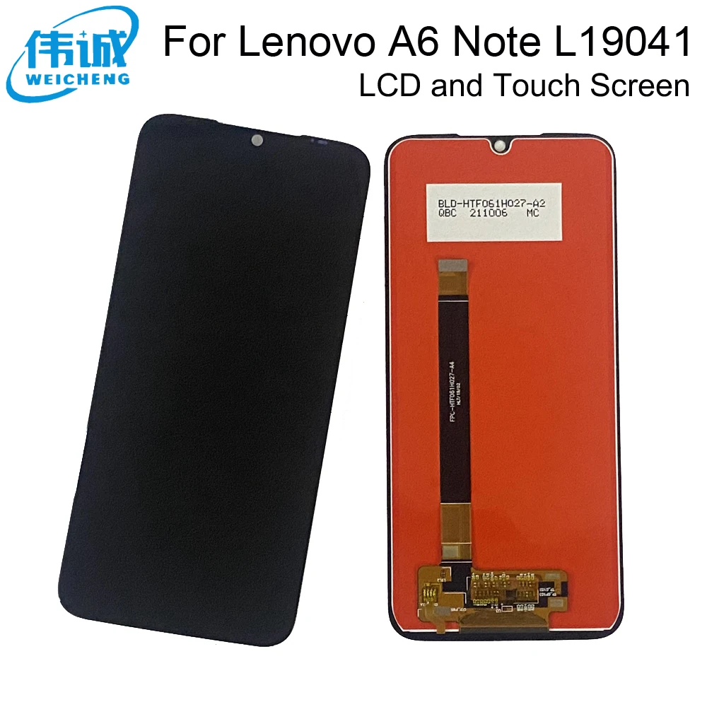 

ЖК-дисплей 6,09 дюйма для Lenovo A6 Note L19041 с сенсорным экраном и дигитайзером в сборе, сенсорный ЖК-дисплей для Lenovo A6Note