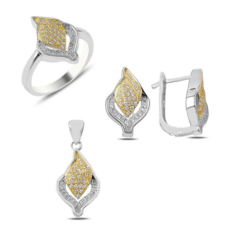 

Silver 925 Sterling Zircon Cubic Zirconia Set