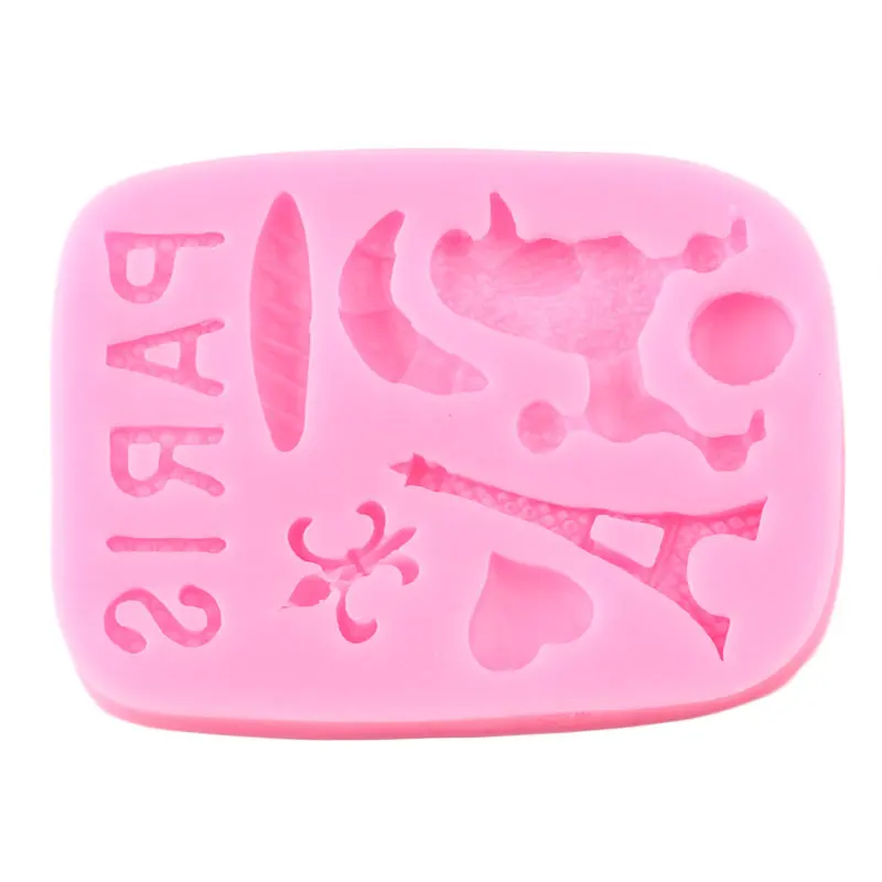 Париж Эйфелева башня силиконовые формы для взрослых пуделей рельеф Топпинг