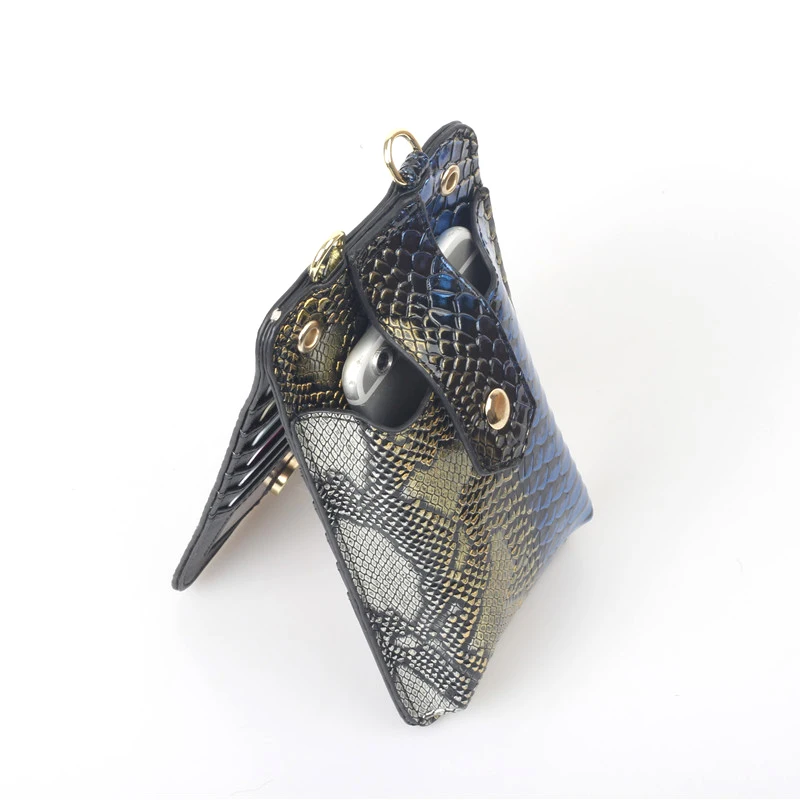 Сумка кросс-боди Женская из кожи питона трендовые сумочки на плечо вечерний