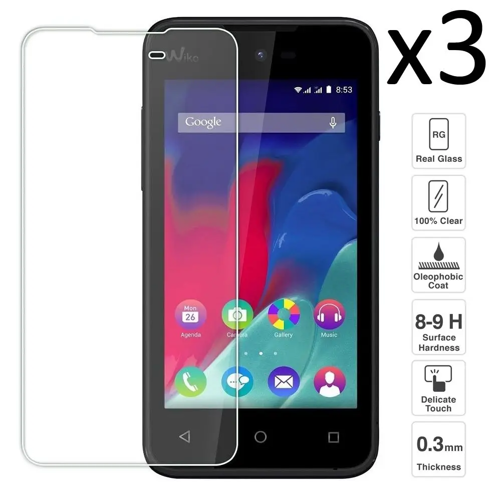 Wiko Sunset 2 комплекта 3 предмета в комплекте протектор экрана из закаленного стекла с