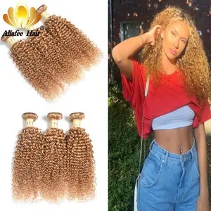 Али Afee Волосы Кудрявые кудрявые бразильские волосы плетение пряди предложение #27 цвет 100% Человеческие волосы remy Волосы