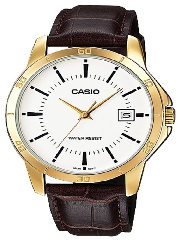 Наручные часы Casio MTP-V004GL-7A на ремешке с календарем |