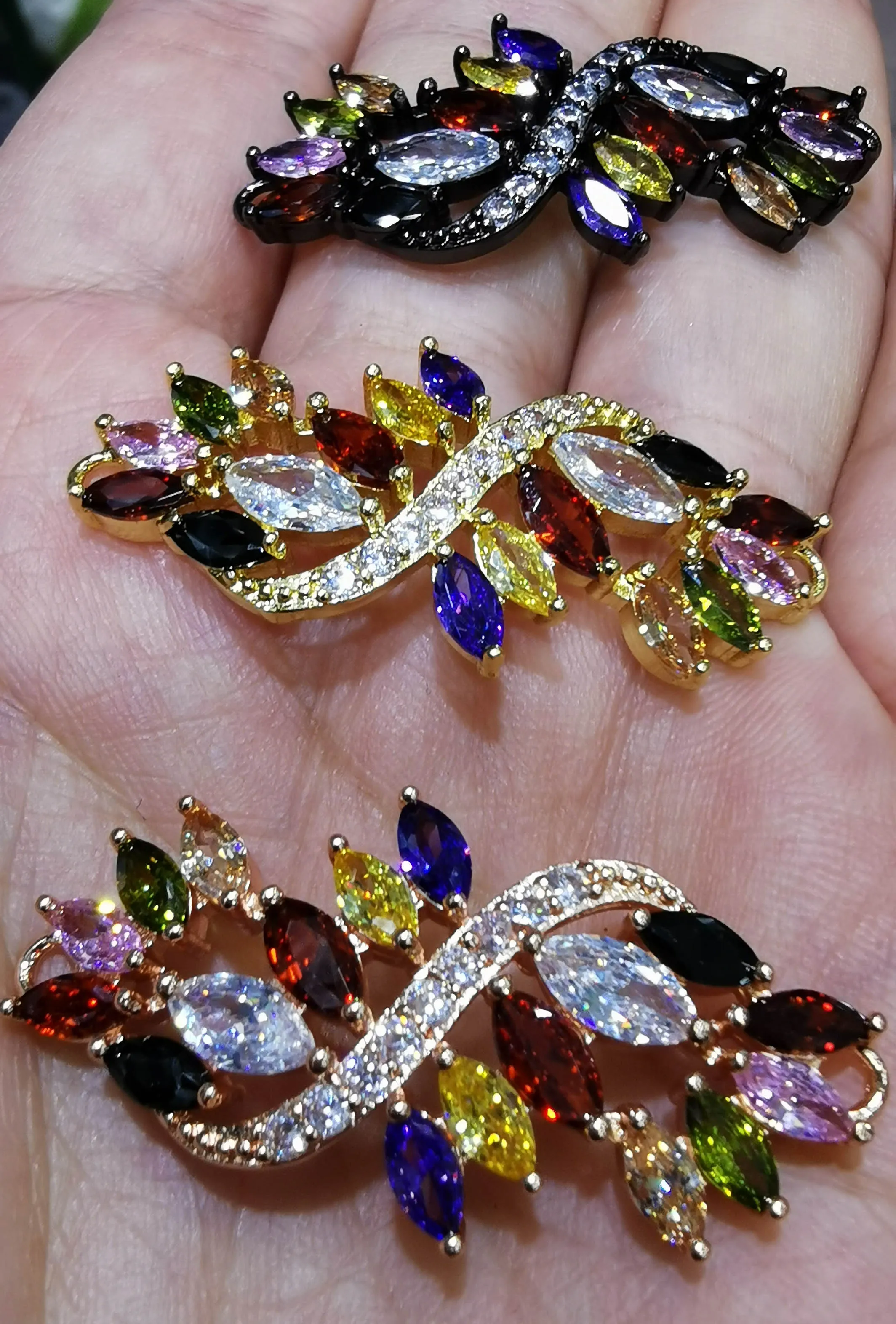 2 петли-Большой 3 шт. коннектор символа бесконечности CZ ПАВЕ