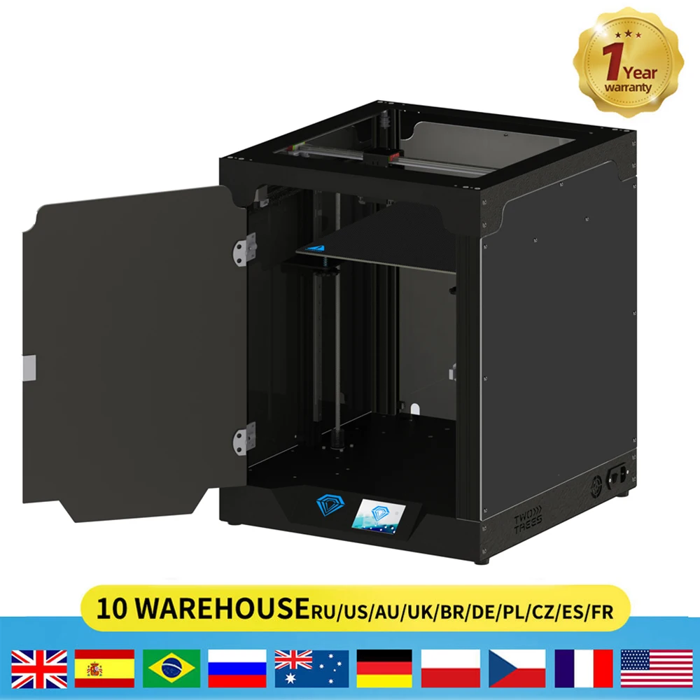 Twotrees 3D Printer 3д принтер SP-5 V2.1 CoreXY MKS TMC2225 300*300*330mm DIY Kits 3.5 Inch Touch Screen Facesheild Dual Z Axis |