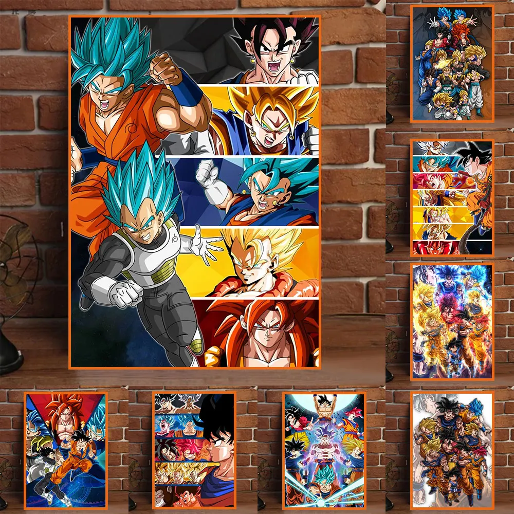 

Bandai Anime Dragon Ball Picture Classic Mural Poster Printing Art For Home Decoration Bedroom Living Room Canvas Painting Decor