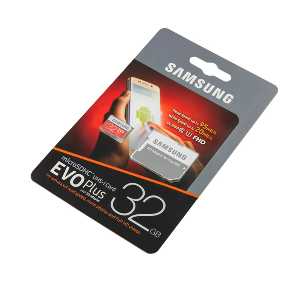 Карта памяти Samsung EVO Plus microSD 10 class 32 Gb с адаптером | Компьютеры и офис