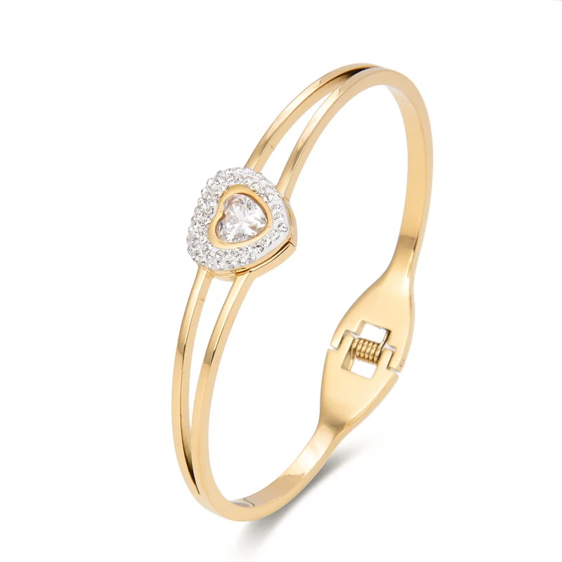 Лидер продаж модные женские браслеты FYSARA на запястье с любовным сердцем из