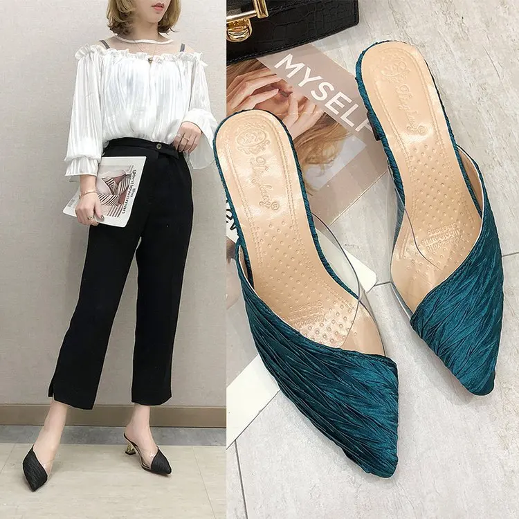 

2021 Spring Beautiful Design Women's Med Heel Fashion Shoes 3 Colors Size 35 to 40 LS21031-T