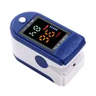 Цифровой Пульсоксиметр на кончик пальца, прибор для измерения пульса и уровня кислорода в крови, spo2, с ЖК-дисплеем, два цвета