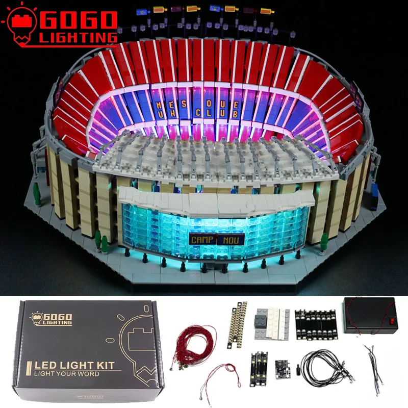 

GOGOLIGHTING Brand LED Light Up Kit For Lego 10284 Barcelona Camp Nou Football Stadium Building Blocks Lamp Set Toys(Not Model)