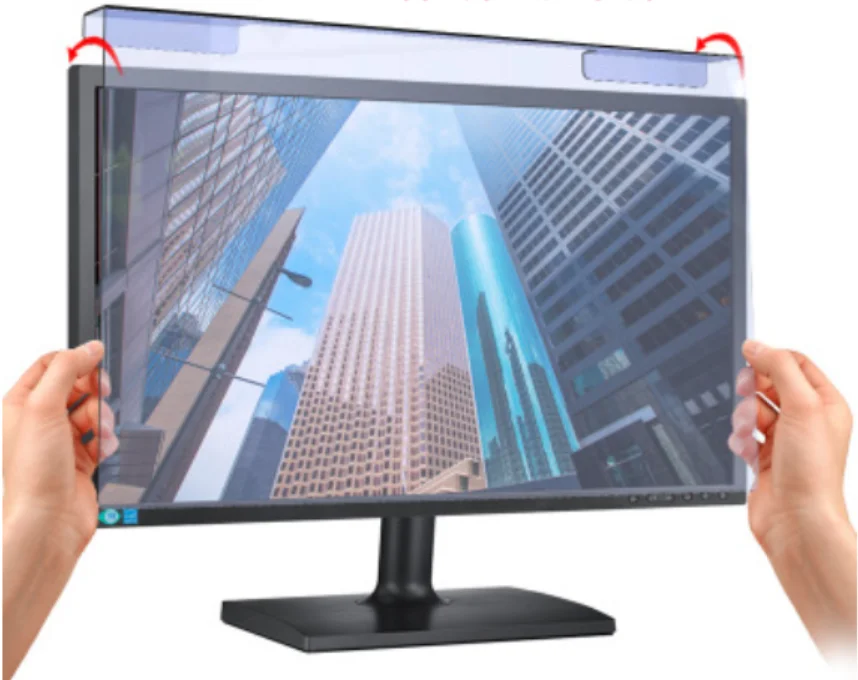 Пленка для монитора компьютера с защитой от сисветильник синяя фиолетовая