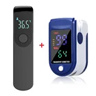 Инфракрасный термометр для лба по Цельсию по Фаренгейту Бесконтактный портативный медицинский цифровой термометр SPO2 PR Пальчиковый Пульсоксиметр