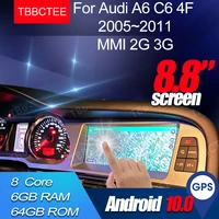 android 10 wireless carplay 6gb 64gb for audi a6 c6 4f 20052011 mmi 2g 3g car multimedia player gps navi stereo wifi bt 2 din