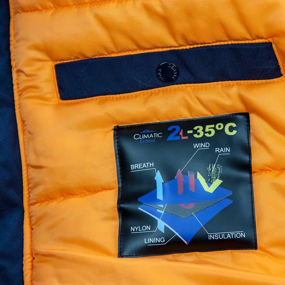Куртка-аляска зимняя. Oxford 2.0 compass NorDenali мужская rep blue/orange нейлон. В стиле милитари |