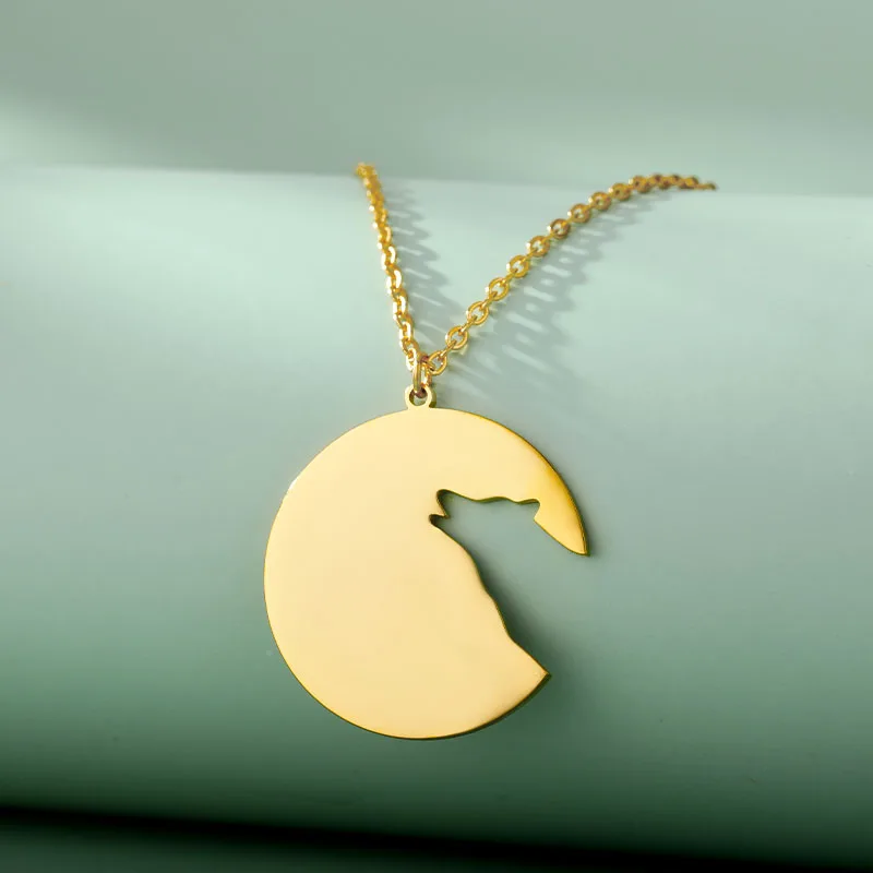 

Aesthetic Fashion Stainless Steel Necklace For Women Gold Sliver Color Geometric Round Necklace Jewelry Collier Femme Choker