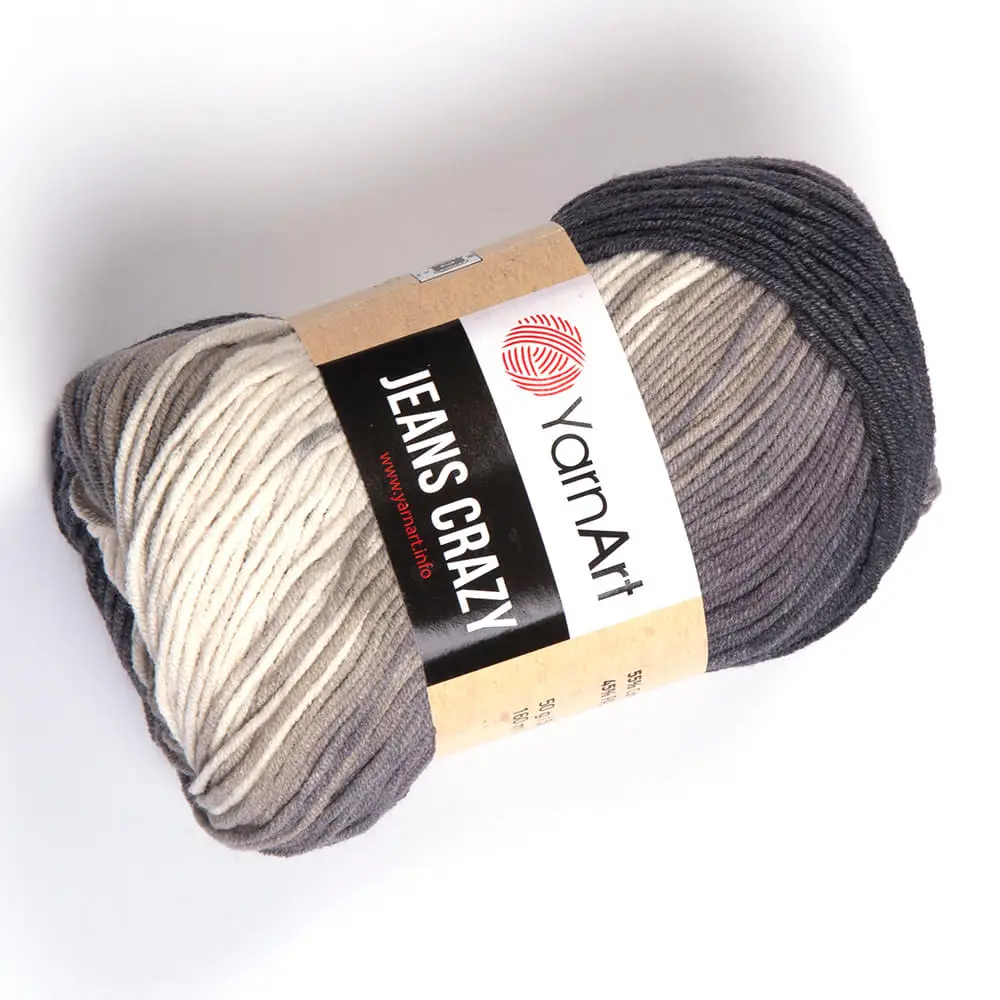Yarn yarnart jeans crazy 55% cotton 45% polyacryl in a motor 160 m 50 gr./price for 10 coils |