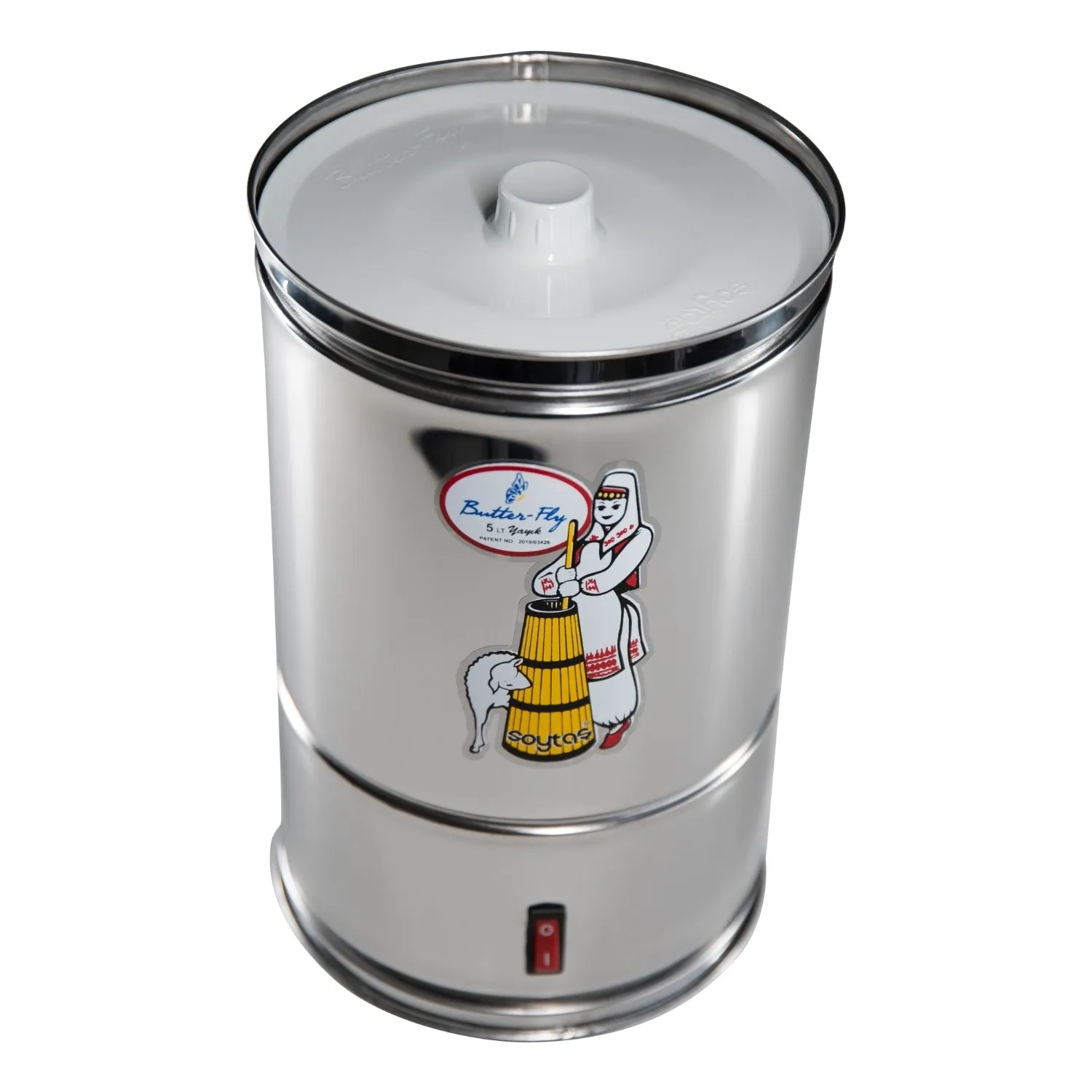 Машина для производства молочного молока и масла с крышкой soyташ 5 Lt Mini Churn - купить