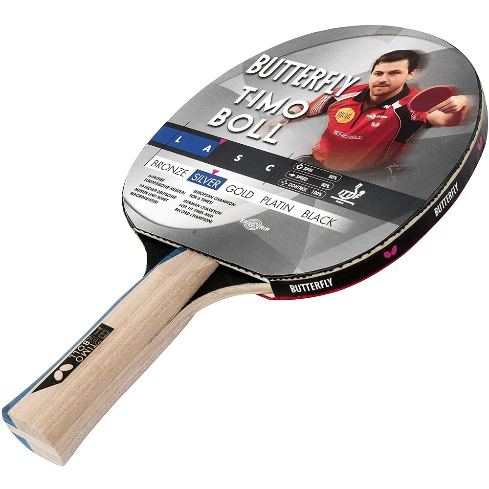 Профессиональная ракетка для настольного тенниса бабочка Timo Boll Silver Edition