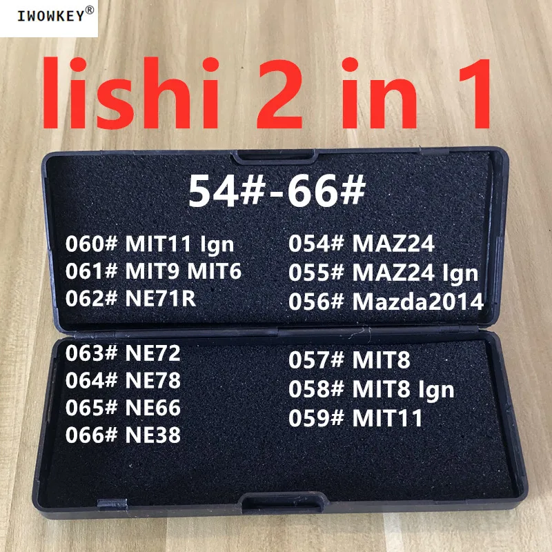 Original LiShi 2 in 1 Decoder Locksmith Tools MAZ24 MAZDA2014 MIT8 MIT11 MIT9 MIT6 NE71R NE72 NE78 NE66 NE38(Ign) Dropshipping