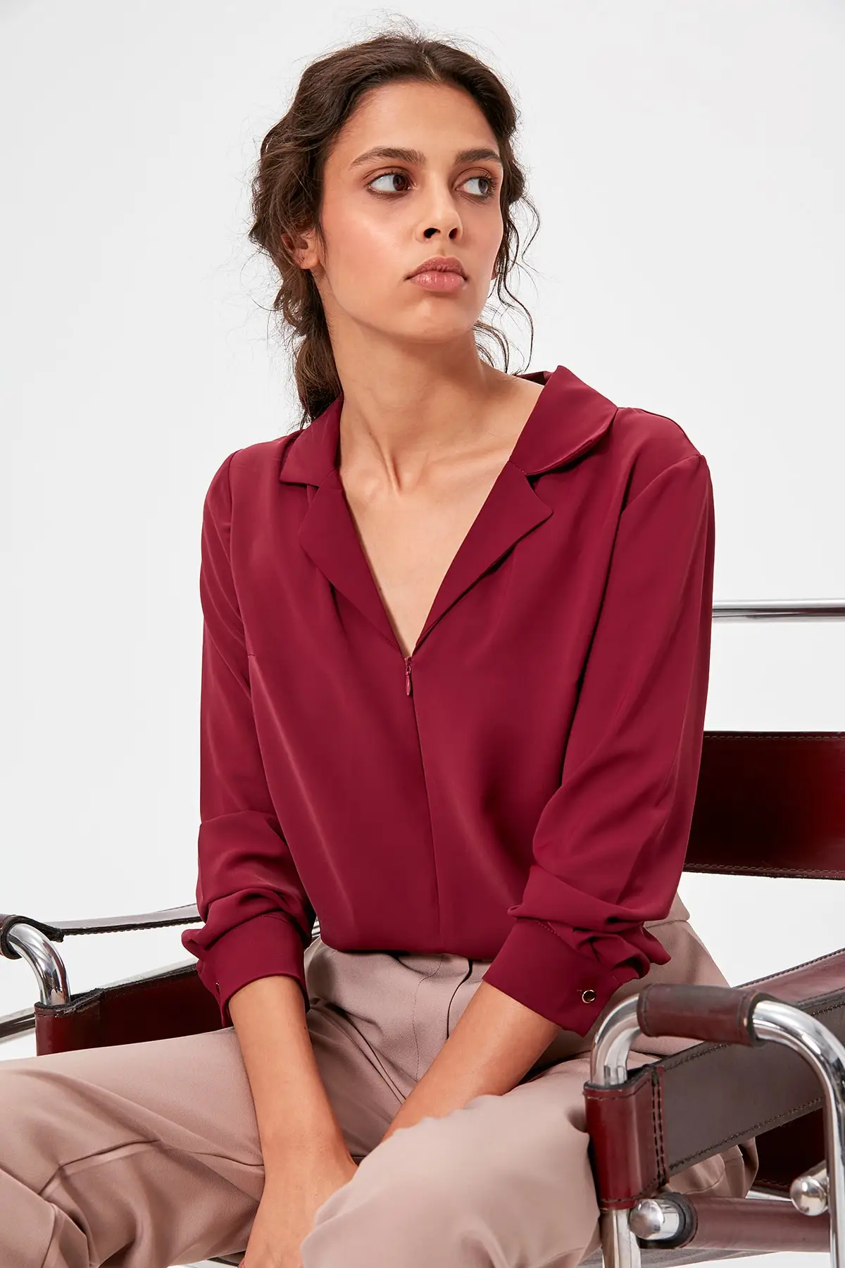 Trendyol Damson с молнией Bluz TOFAW19BB0406
