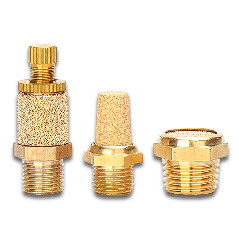 Пневматические оболочки внешний диаметр глушитель M5 1/8 1/4 3/8 1/2 дюйма фитинг