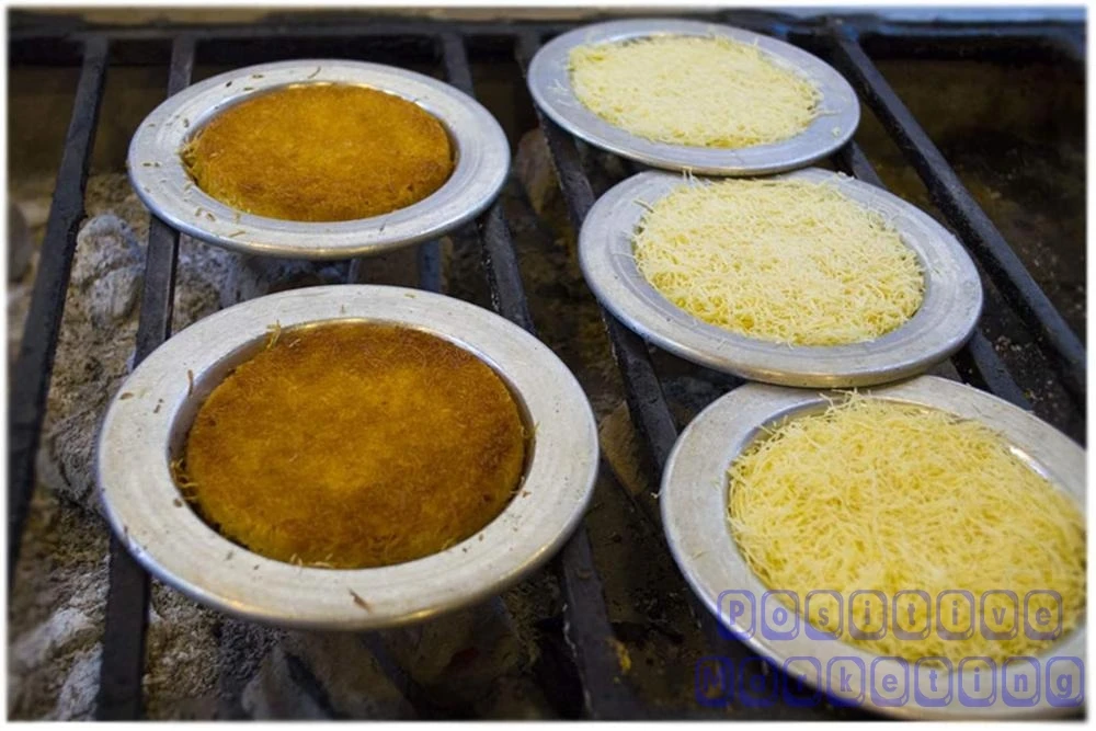 Kunefe известная тарелка сервировка десерта тарелки Презентация Хатай антакья