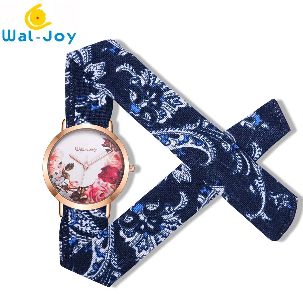 WJ-9020 Wal-Joy Новинка платье с цветочным узором для циферблат часы в подарочной