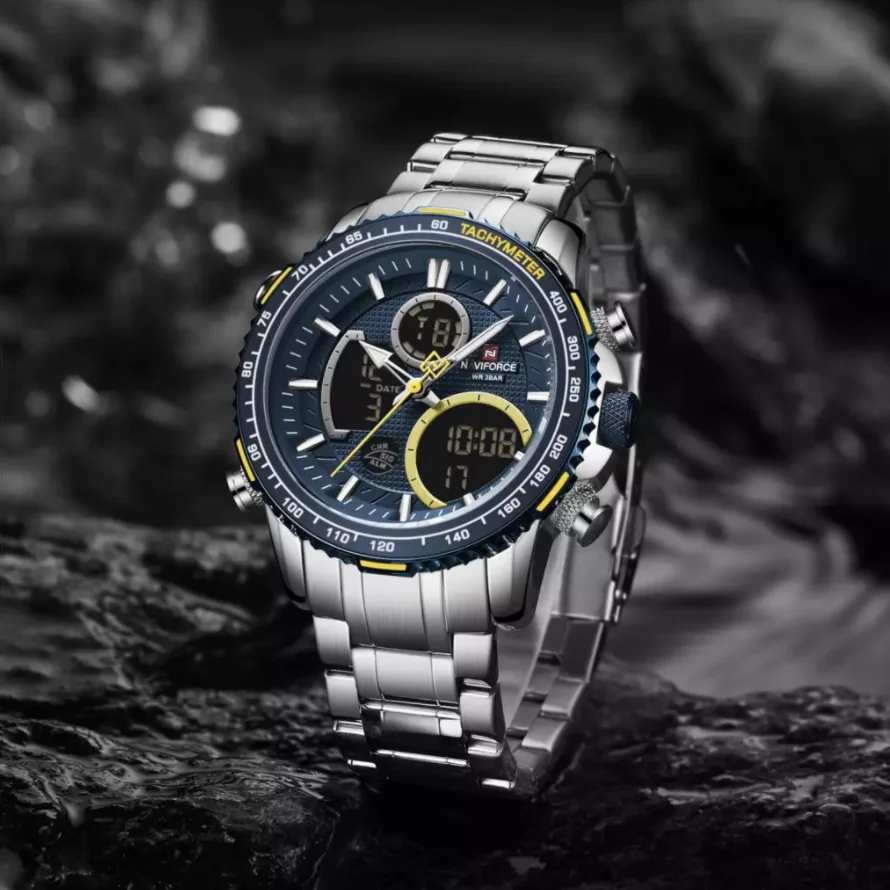 Часы NAVIFORCE мужские с хронографом кварцевые наручные | Наручные часы