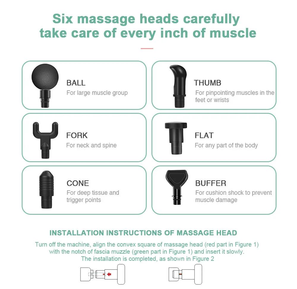 

05 Massage Gun Fascia Gun Muscle Relax Massage Electric Massage Fitness Equipment Noise Reduction Design For Male Female