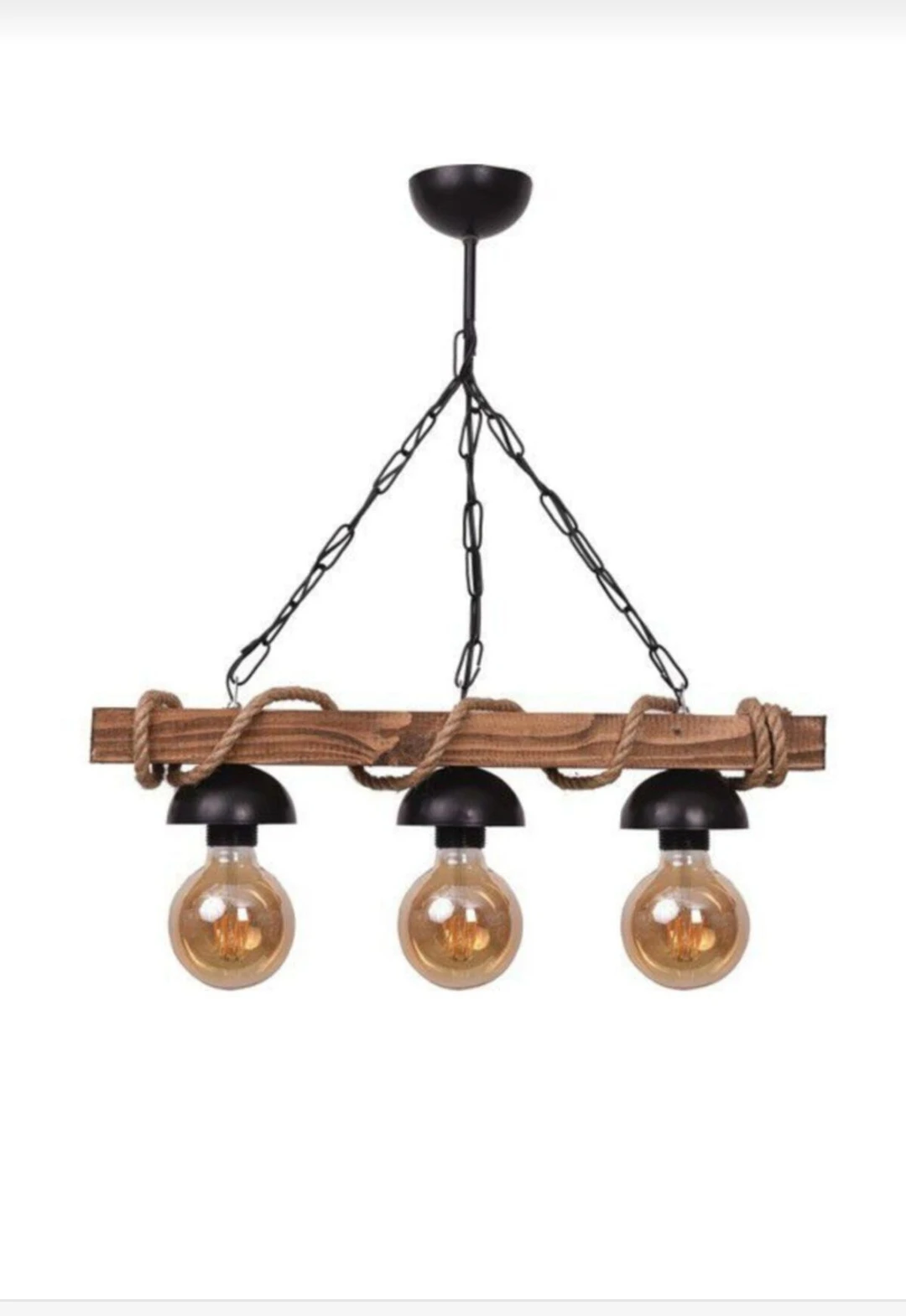 

Wooden Rope Rustic Ceiling Chandelier Modern Ceiling Lights Ceiling Lamp Living Room Kitchen Indoor Lighting Home Decoration