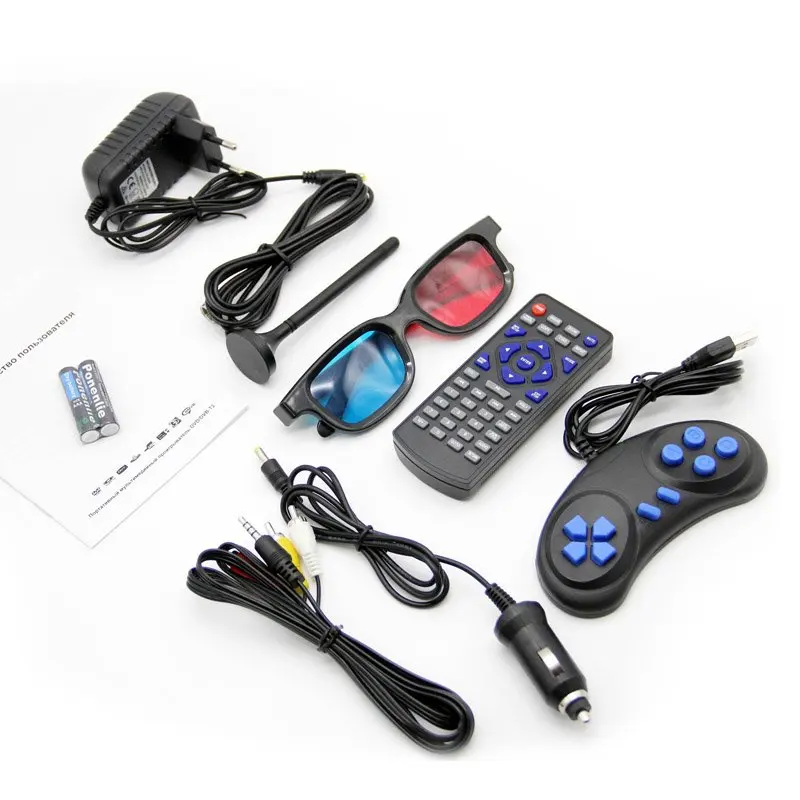 Portable DVD Player 7 &quotls-780t with digital tuner DVB-T2 swivel display 270 degree Times screen 1280x720 | Электроника