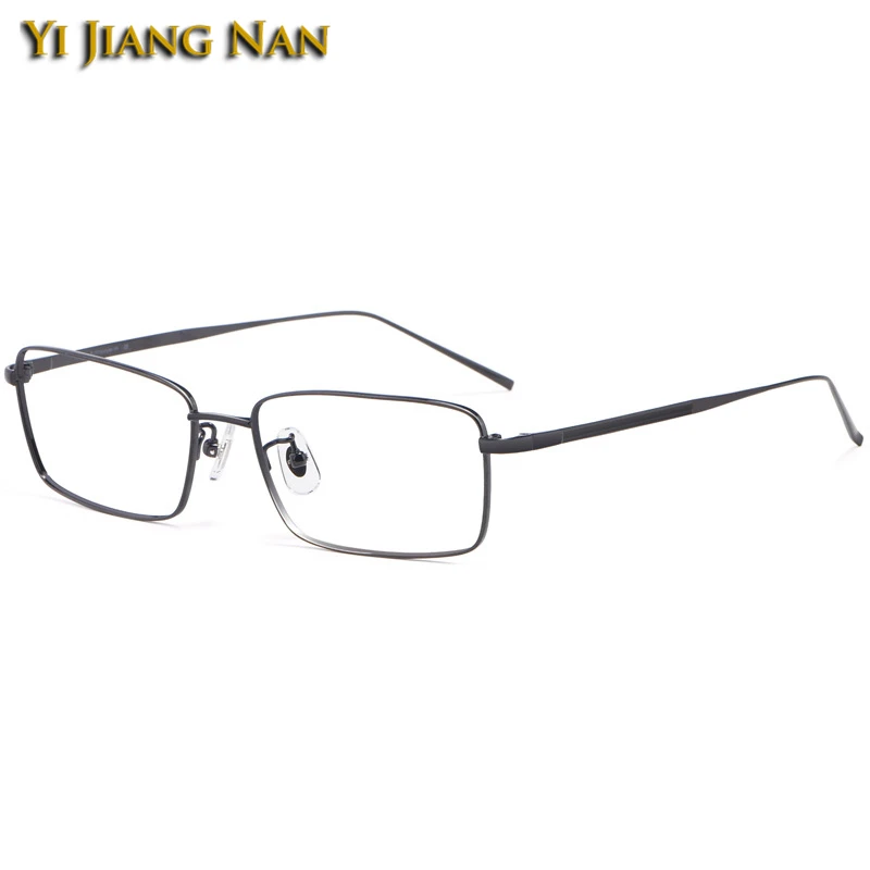 Мужские Роскошные очки титановый рецепт квадратные Оправа очков оптические