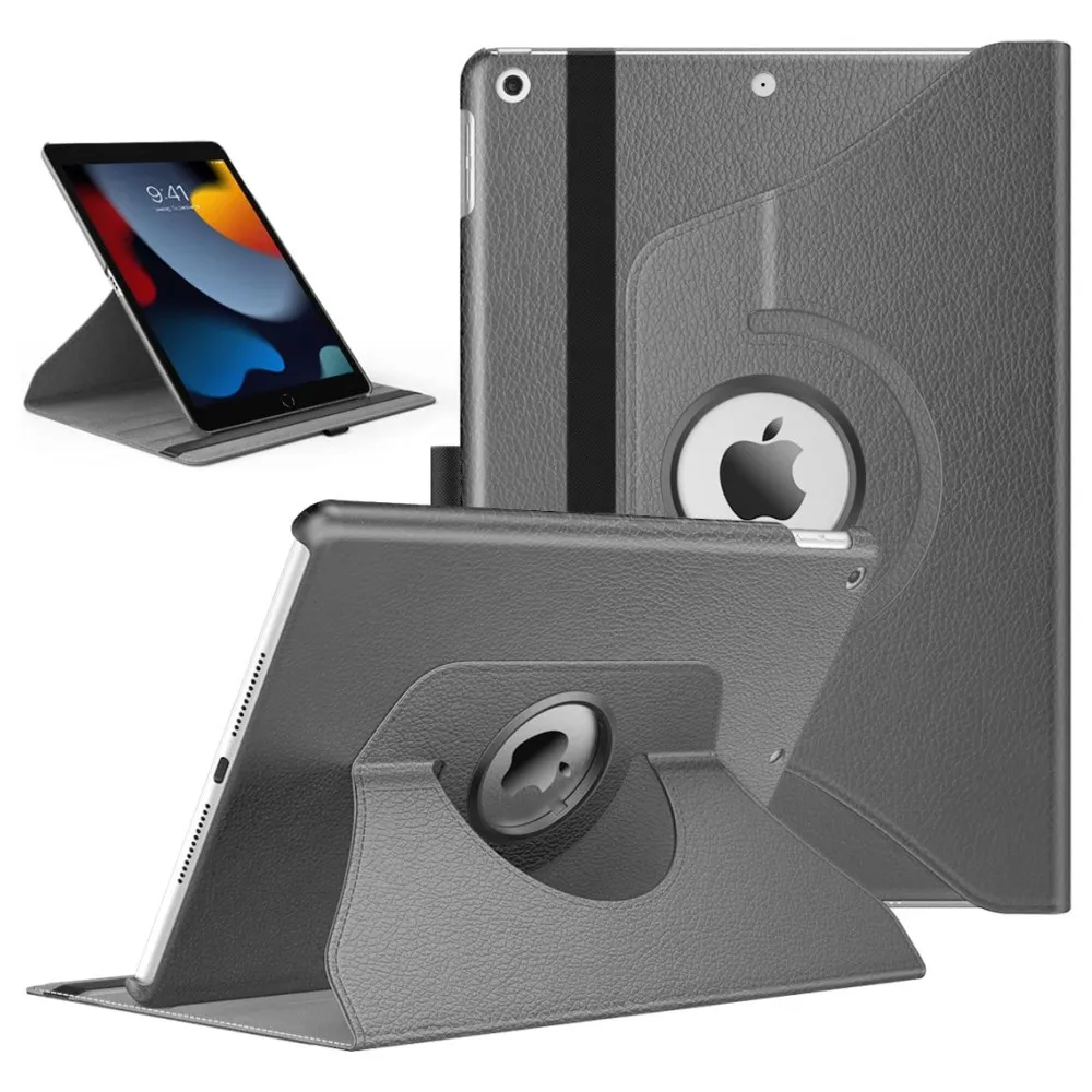 Чехол для iPad 9-го поколения 2021/8-го 2020/7-го 2019 360 градусов вращающаяся подставка