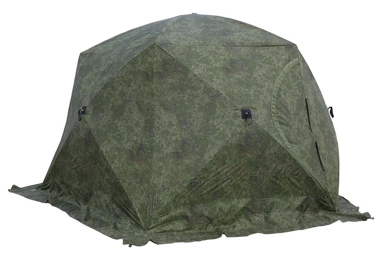 Палатка СТЭК ЧУМ (трехслойная камуфляж с выводом под трубу) товары для рыбалки