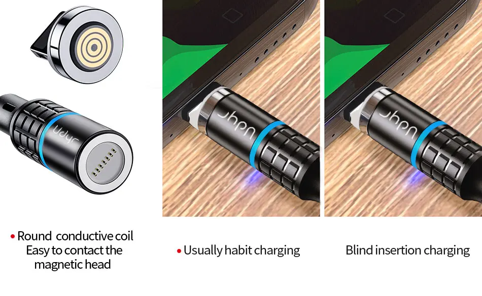 Udyr Магнитный кабель Micro usb type C зарядный кабель для samsung iPhone 7 6 зарядное устройство быстрый Магнитный кабель USB C Шнур адаптер для проводов