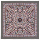 Платок женский Павловопосадский шерстяной Звонкий ручеёк 89х89 см Pavlovo Posad Russian fine Woolen Shawl Scarf