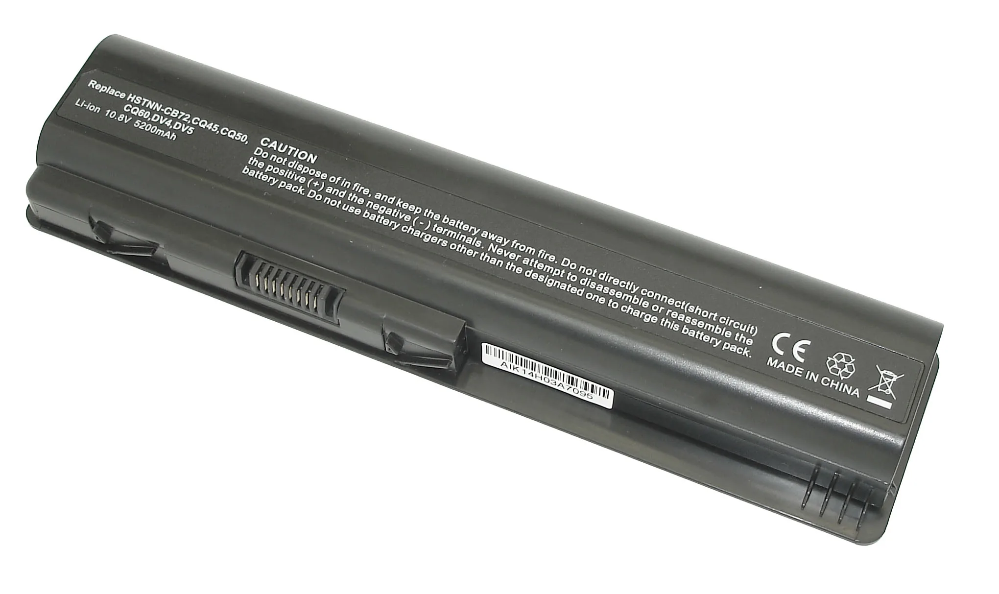 Аккумуляторная батарея (аккумулятор) OEM для ноутбука HP Pavilion DV5-1000 10.8V 4400mAh черная |