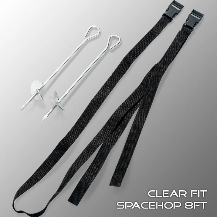 Каркасный батут Clear Fit SpaceHop 8Ft с сеткой для дачи. детский | Спорт и развлечения
