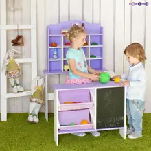 Игрушечный магазин из дерева цвет фиолетовый|Играем в магазин|