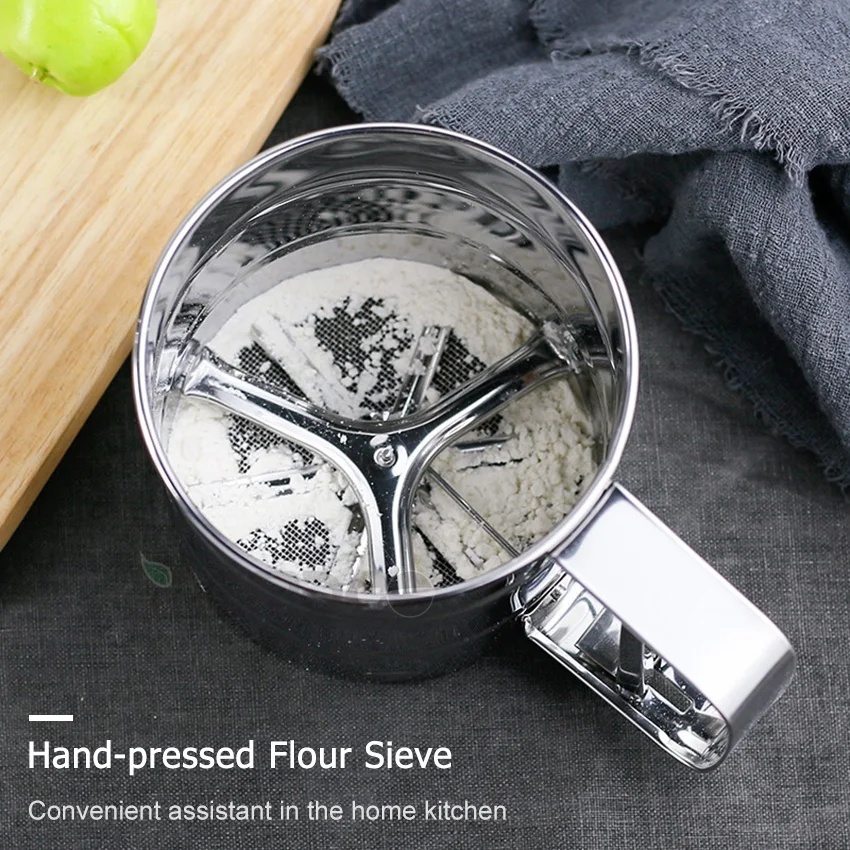 Сито для муки MEMDOO из нержавеющей стали полуавтоматические ручные инструменты