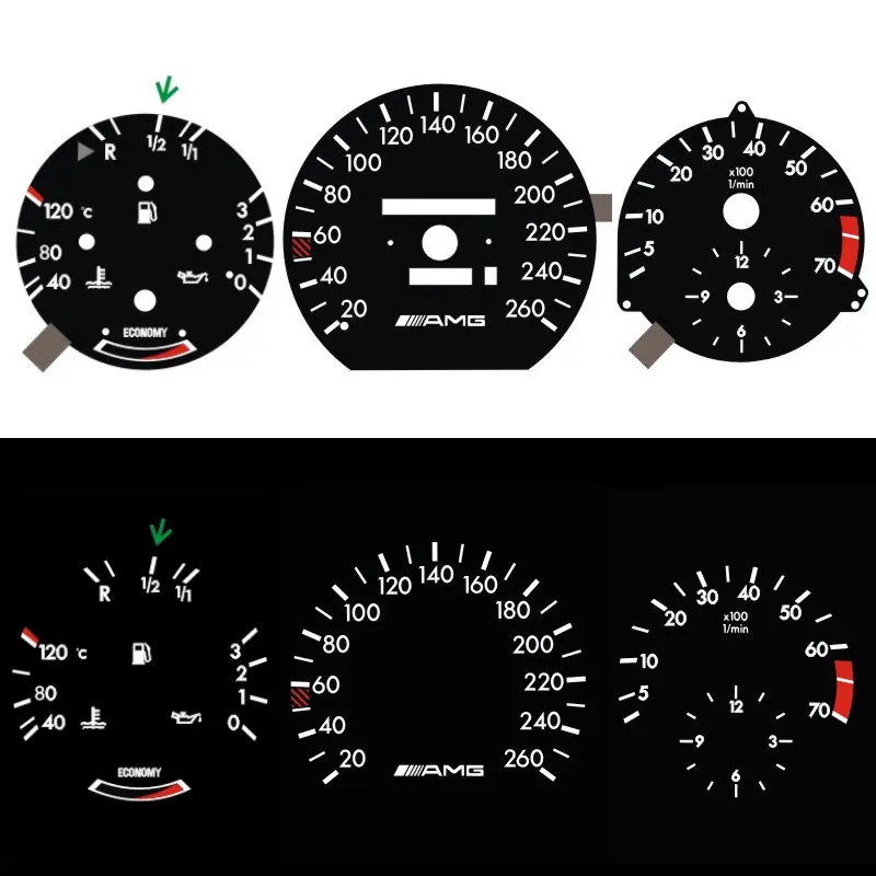 Тире O J L /F 260 км с топлива Пособия по экономике для W124 W126 W201 190E EL светящийся датчик