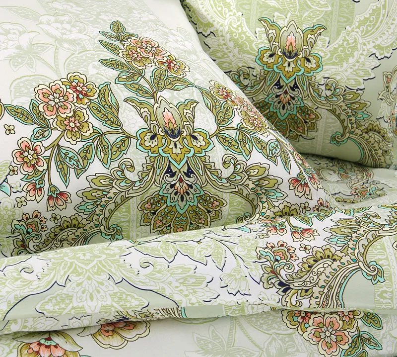 IV Дизайн Совершенство. роскошный зеленый узор Постельное белье из российского