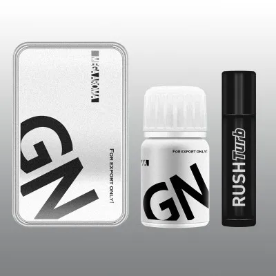 

G&N/PWD Poppers Brand Gay Gift Rush Bottle black for top,white for bottom