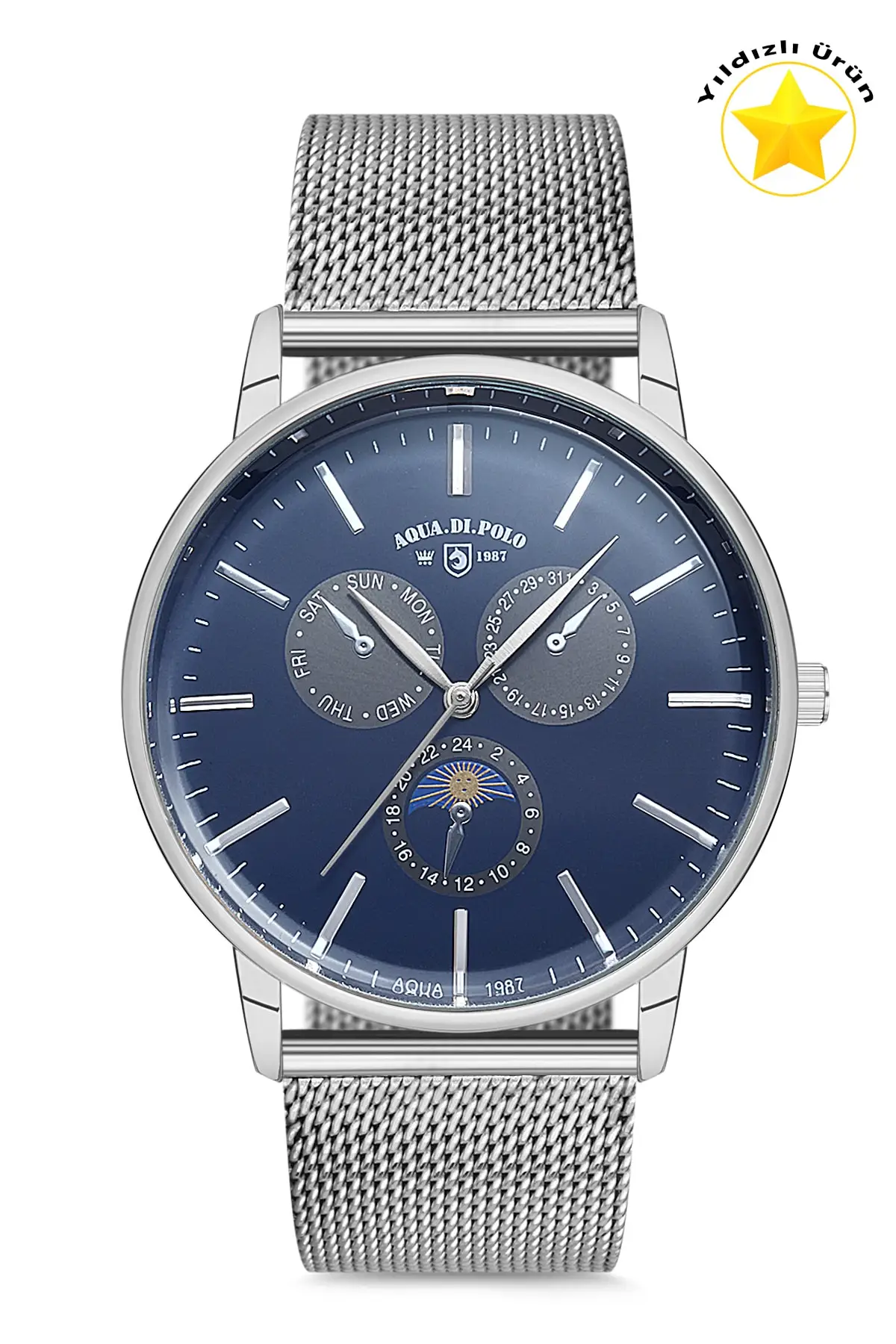 

YENİ ÜRÜN SEZON ERKEK KOL SAATİ Mekanizma / Ekran Tipi: Quartz, Lacivert, Kadran Şekli: Yuvarlak, kasa capı 40 mm