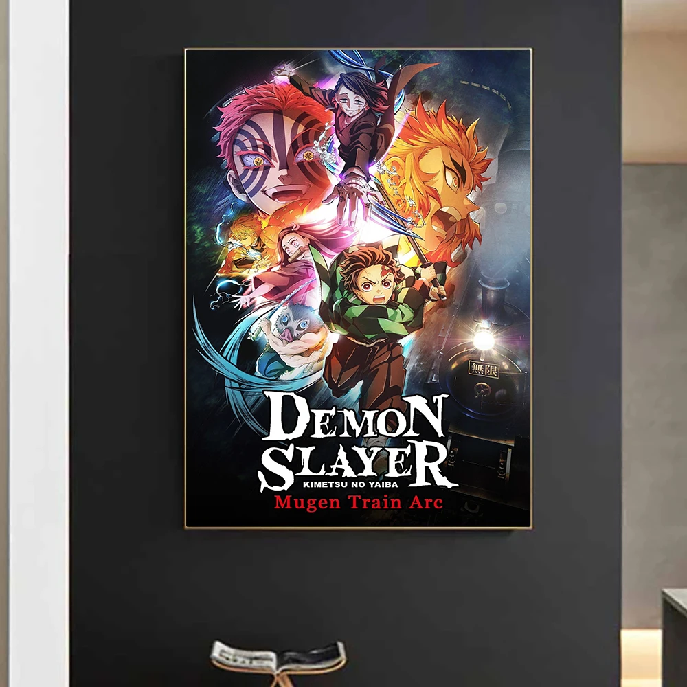 

Anime Demon Slayer Tanjiro Kamado Kimetsu No Yaiba Art Poster and Print Canvas Painting Wall Art Pictures Kid Room Home Decor