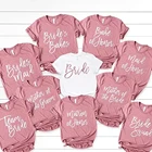 Футболка женская хлопковая с коротким рукавом и круглым вырезом, с буквенным принтом