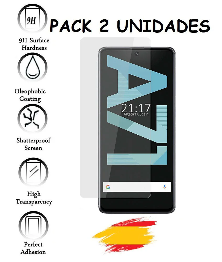 2X screen Protector for SAMSUNG GALAXY A71 tempered glass 9h anti-shock glass, 2 PCs 100% sensitivity. It does not alter screen sensitivity to touch.