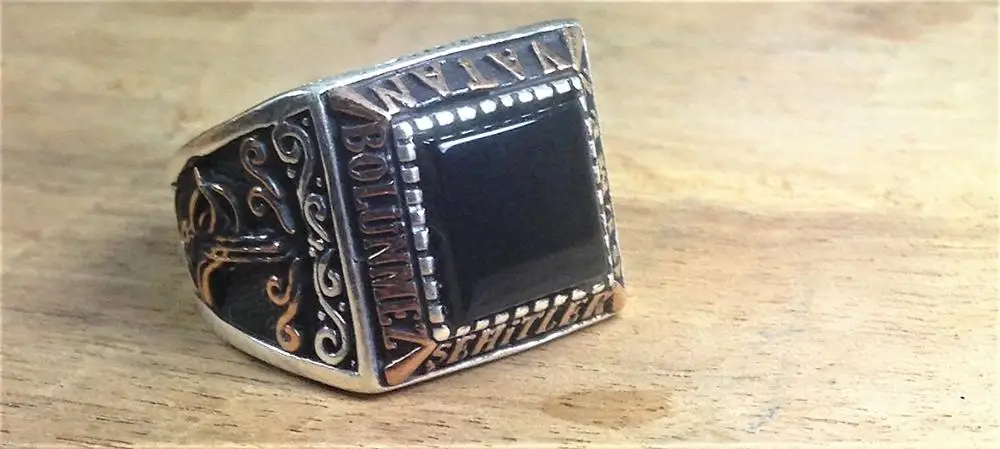 

SQUARE-SHAPED BLACK LARGE STONE CITIZENS DEATH STERLING SILVER 925 RING SPECIAL TO OTTOMAN LOVERS GREAT GIFT FOR YOUR LOVED O